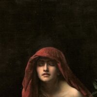 FICTIVE, un projet de Emilie Labédan Tableau de John Collier - Priestess of Delphi, 1891